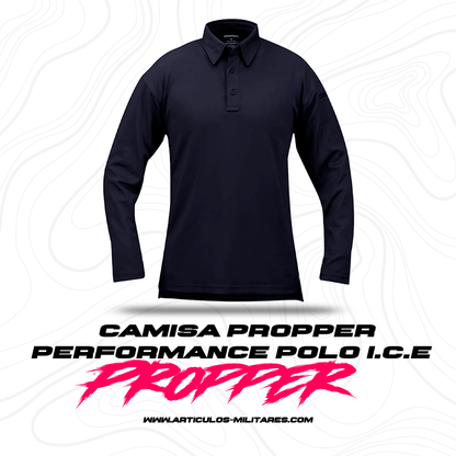 Camisa Tactica Propper Manga Larga Performance Polo I.c.e