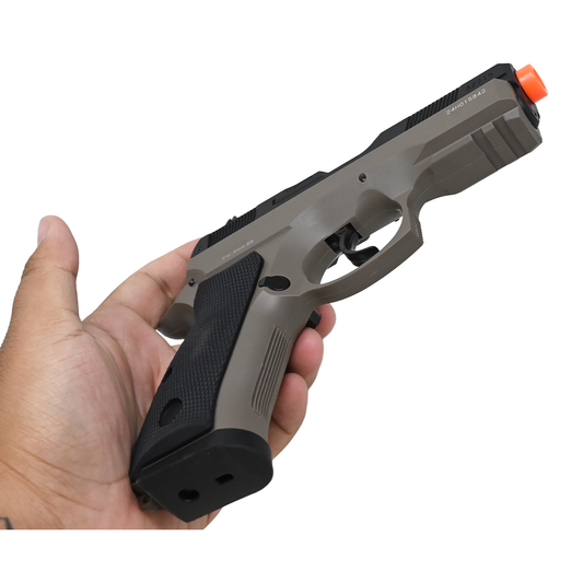 Pistola De Airsoft Asg Cz-75d 6mm De Resorte Polimero Ligero KIT