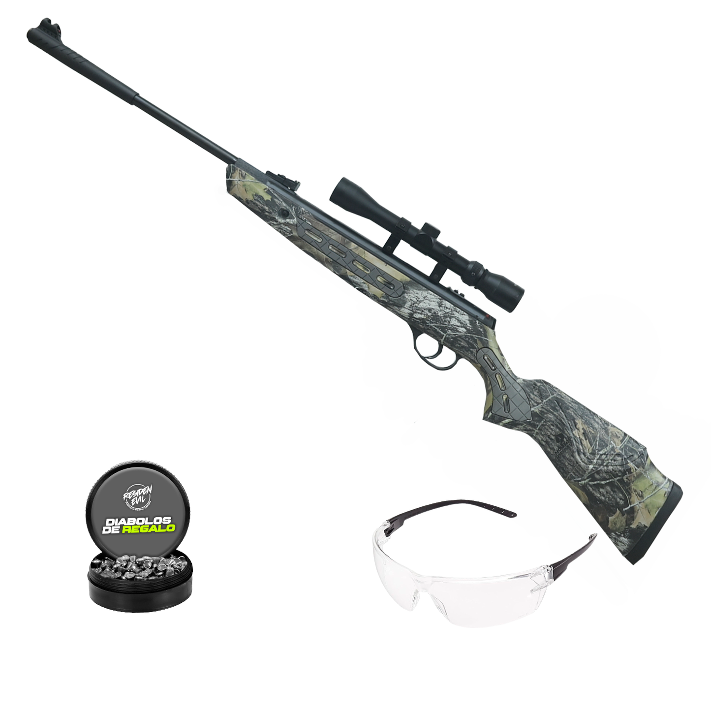 Rifle Hatsan 1000c Striker 800fps Camo 5.5mm