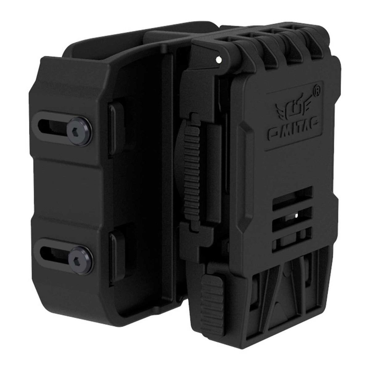 Porta Cargador Doble Universal Polimero Omitac Cinturon 360 Residen Evil Militaría