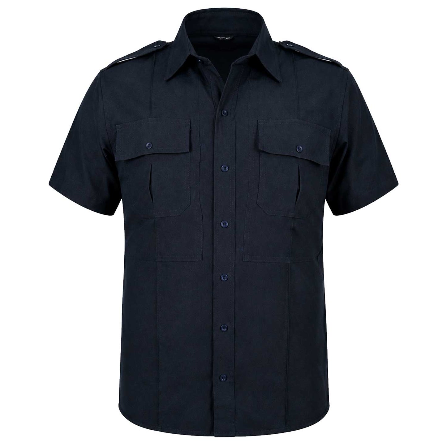 Camisa Táctica Uniforme Azul y Blanco Policía Botones Simulados Residen Evil Militaría