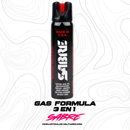 Gas Sabre 3 en 1 120g - Spray de Defensa Personal