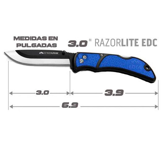 Navaja Tactica Razor Edc Lite 5 Cuchillas De Acero Japonés