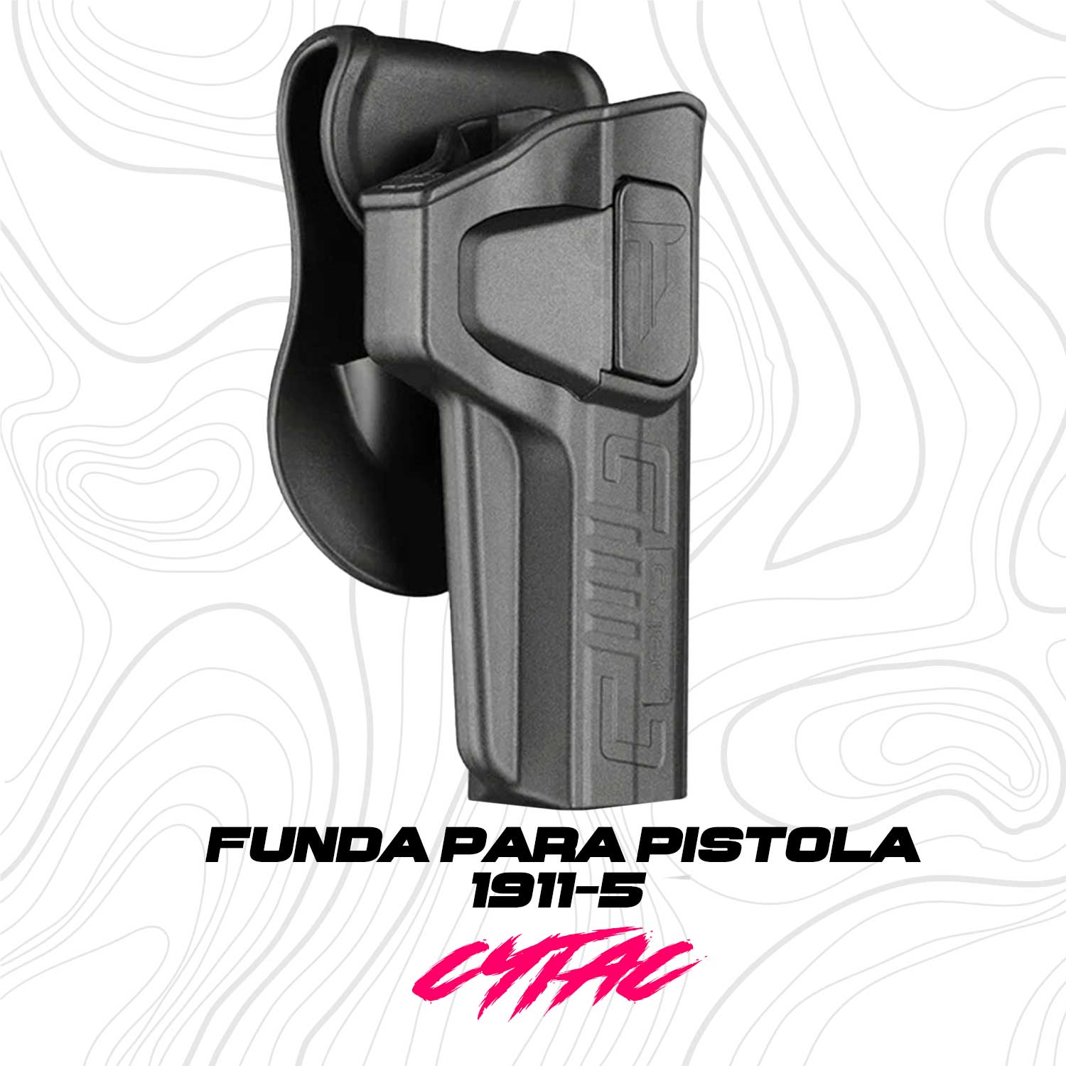Funda para pistola 1911 5 cytac de polímero liberación rápida