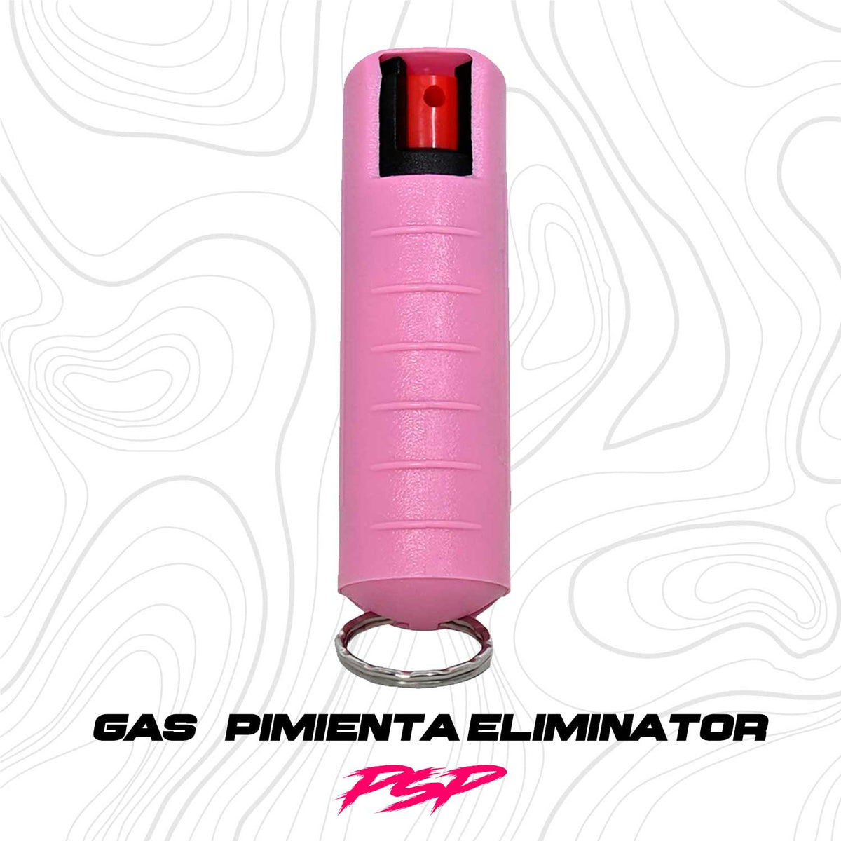 Spray Gas Pimienta Lacrimogeno Estuche Rígido Y Llavero Eliminator PSP PSP