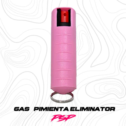 Spray Gas Pimienta Lacrimogeno Estuche Rígido Y Llavero Eliminator PSP PSP
