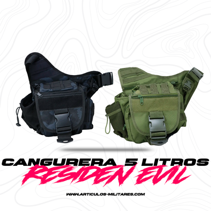 Mochila Tactica Pechera Con Correa 10 Bolsas Residen Evil Militaría