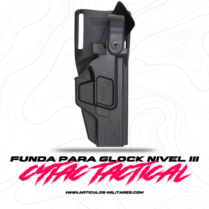 Funda Para Pistola Glock 17 Nivel 3 Cytac De Polimero