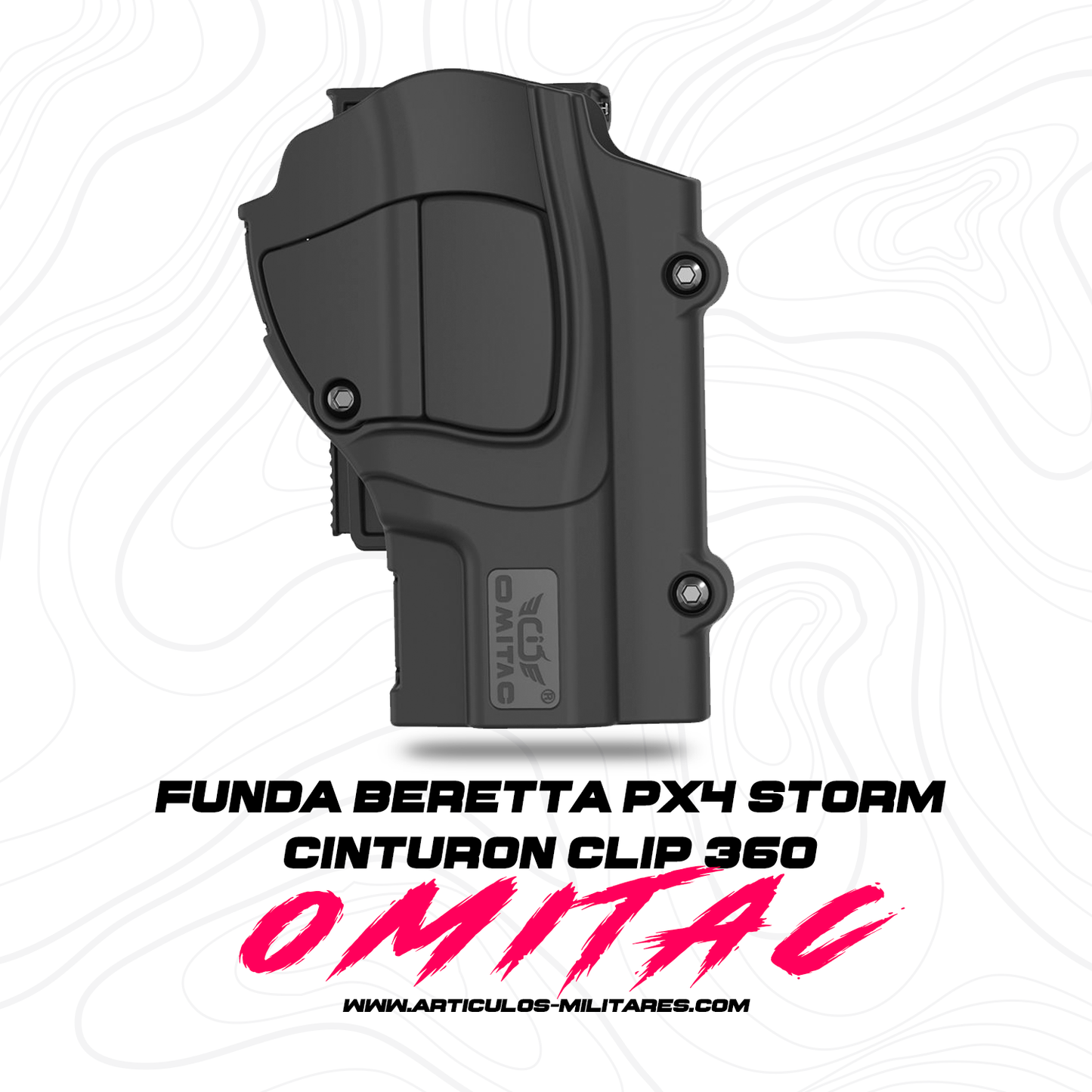 Funda Para Pistola Beretta Px4storm Clip Cinturón 360 Omitac