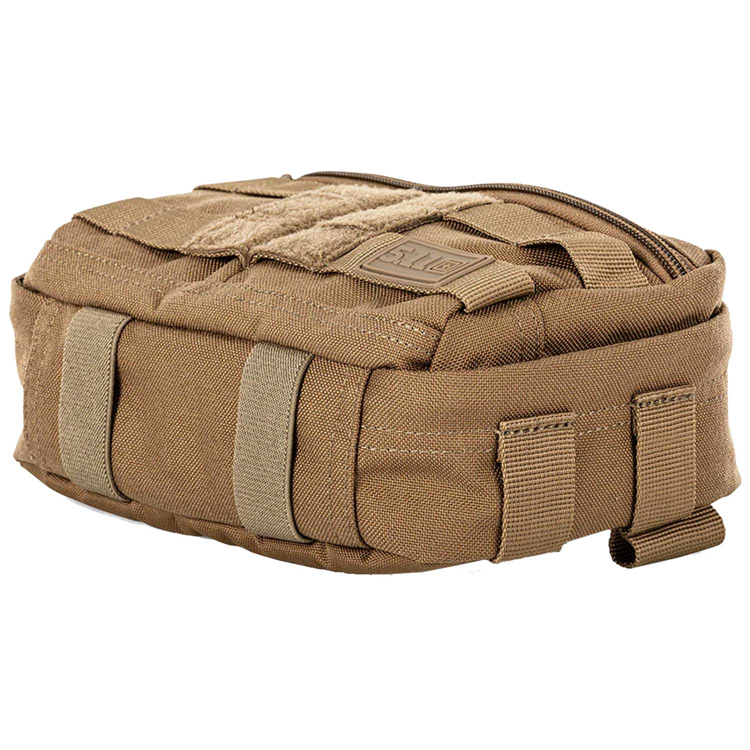 Base reforzada de la mochila táctica 5.11 MOAB 3 con correas MOLLE. Alta durabilidad para condiciones exigentes y uso prolongado.