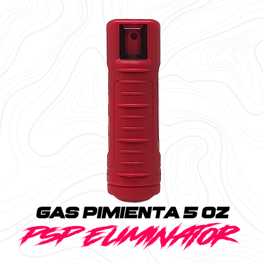 Spray Gas Pimienta Lacrimogeno Estuche Rígido Y Llavero Eliminator PSP
