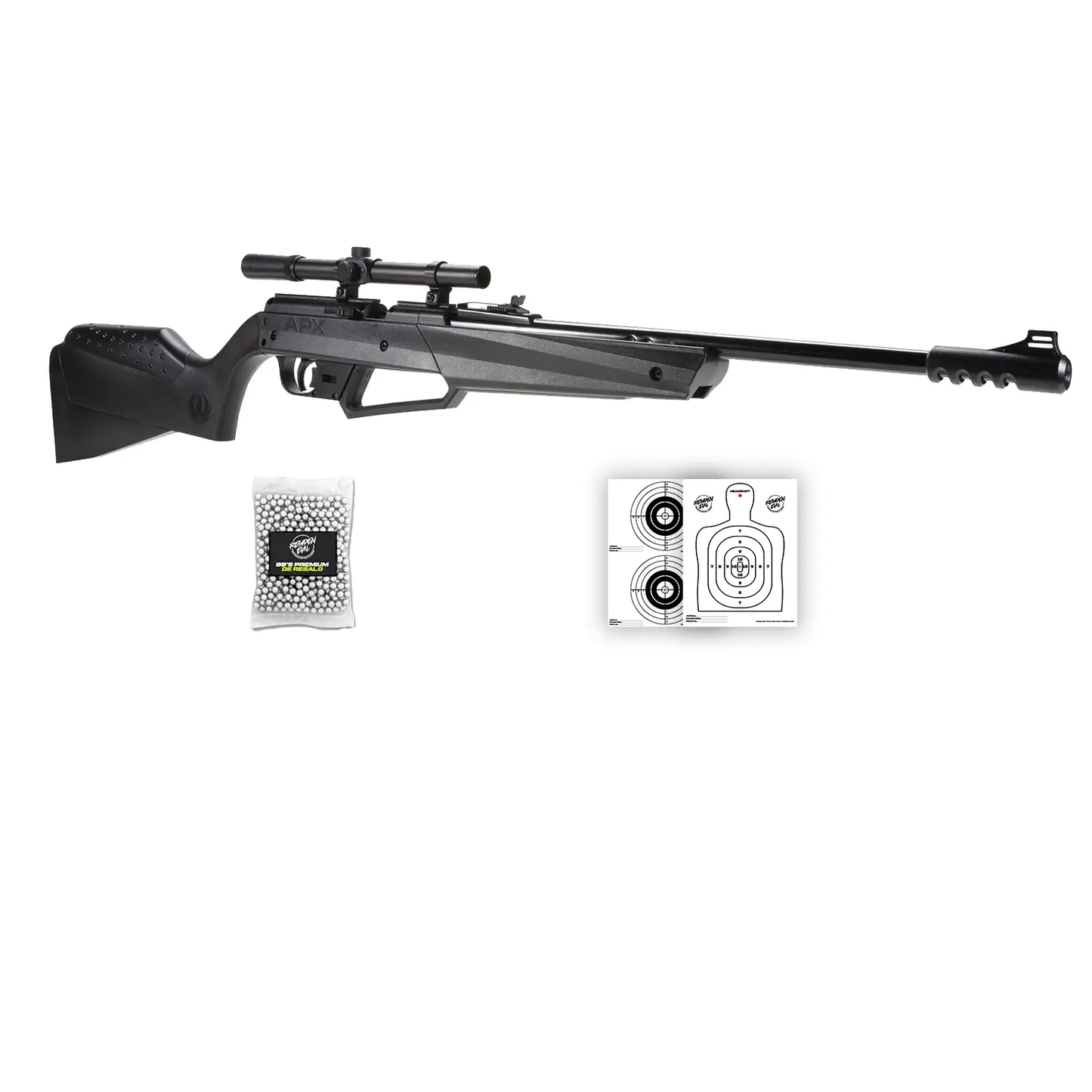 Rifle Carabina Umarex Ruger Nxg Apx 4.5 mm Con BBS y Mira