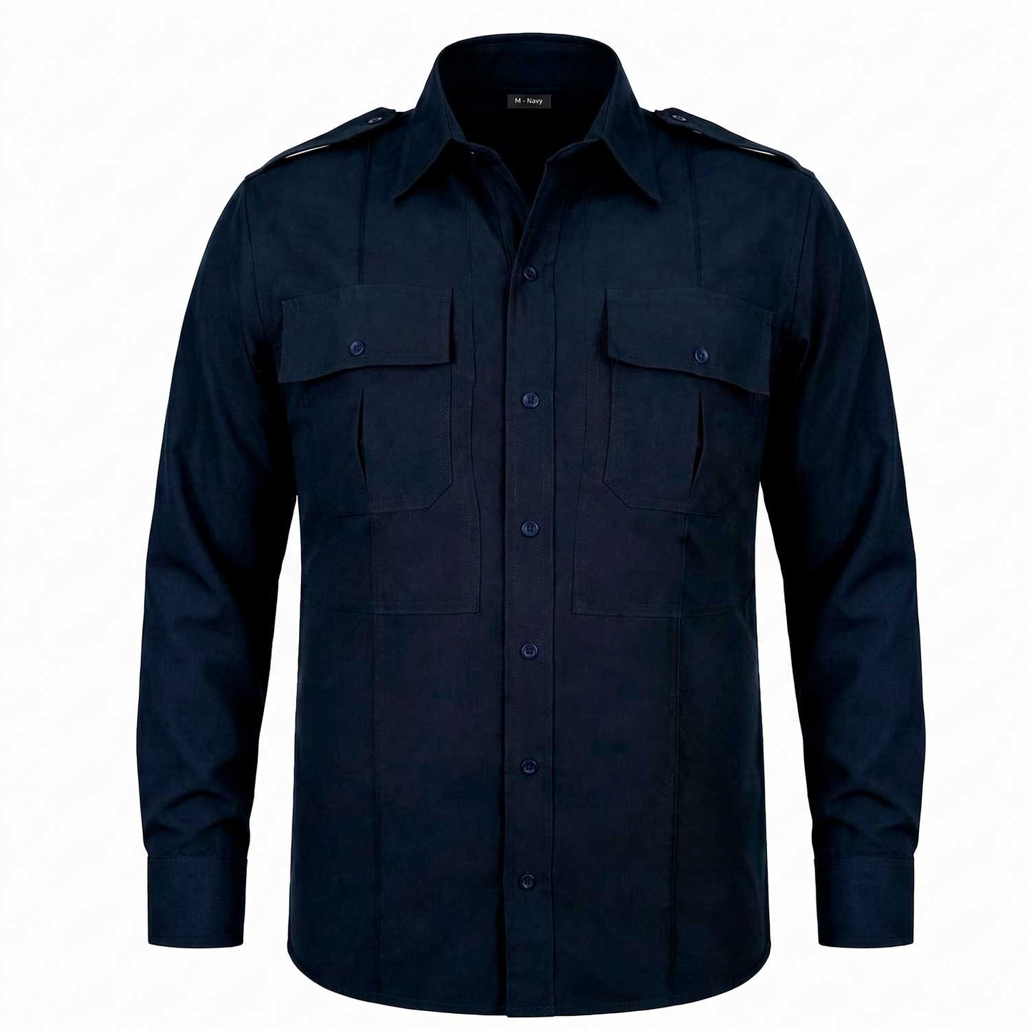 Camisa Táctica Uniforme Azul Marino Manga Larga Policía Residen Evil Militaría