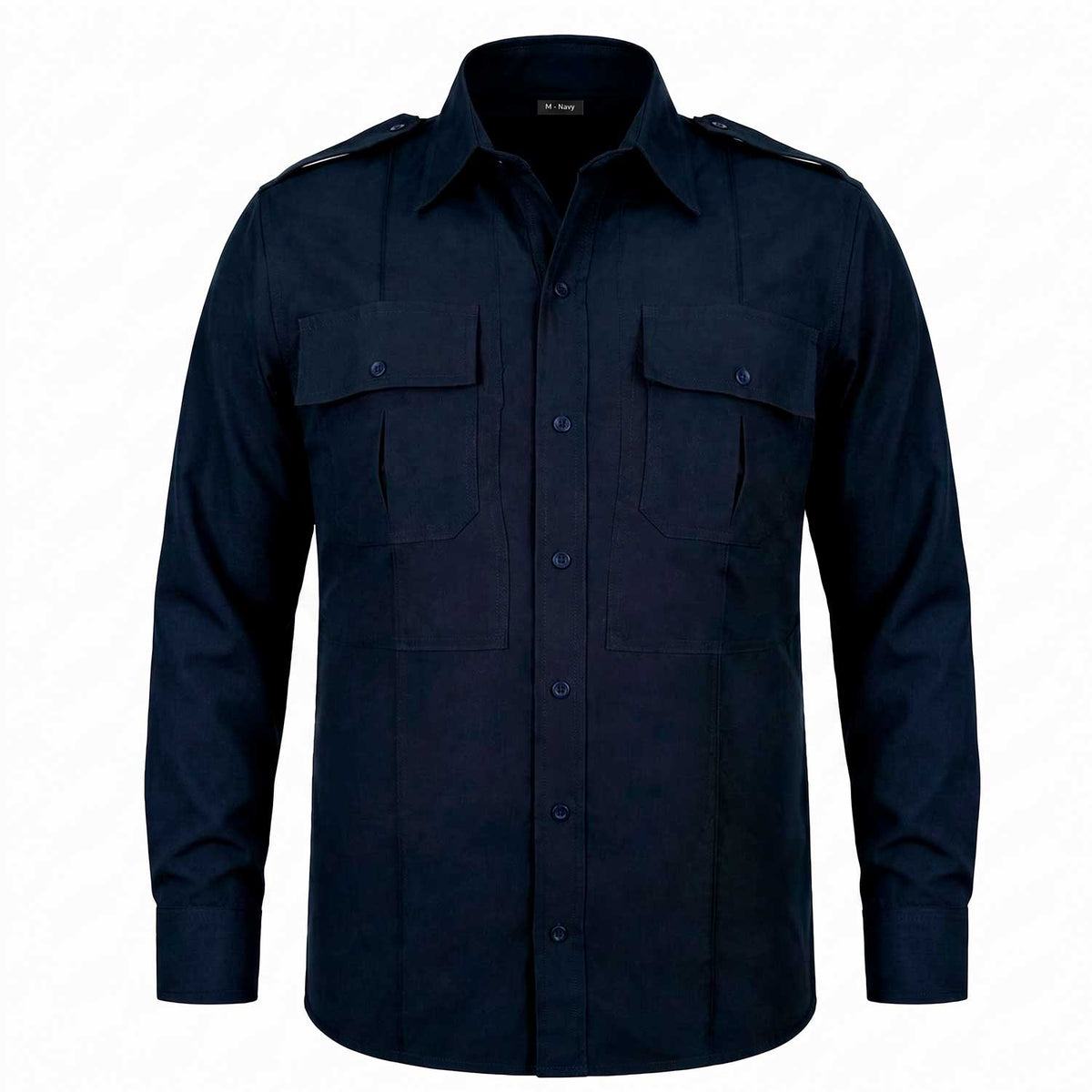 Camisa Táctica Uniforme Azul Marino Manga Larga Policía Residen Evil Militaría