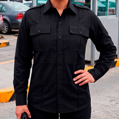 Camisa Tactica Uniforme Policia Cierre Simulado Manga Larga 5.11 Tactical