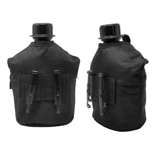 Cantimplora Tactica Militar Camping Kit Funda Y Taza