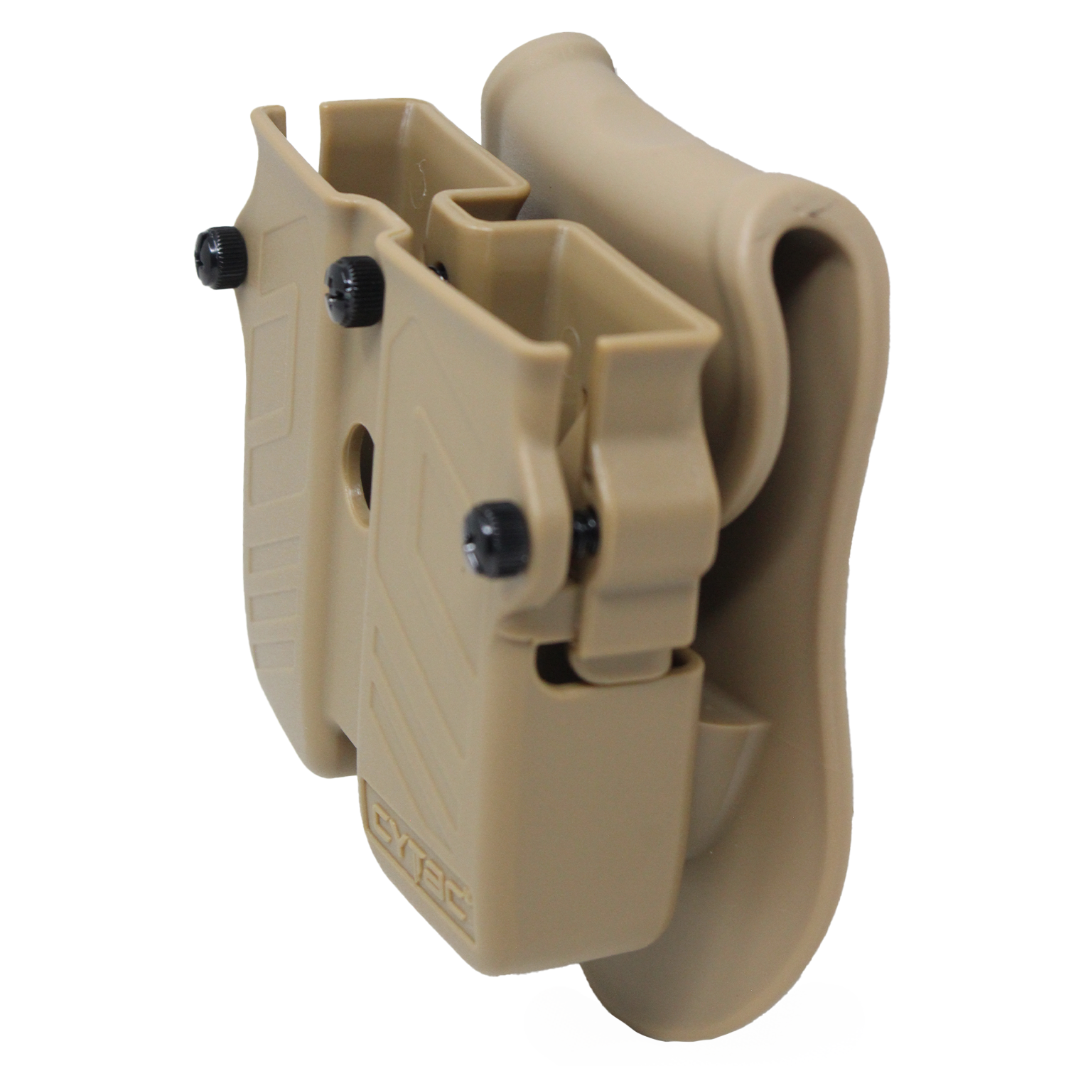 Porta Cargador Doble Universal Cytac De Polimero Ligero