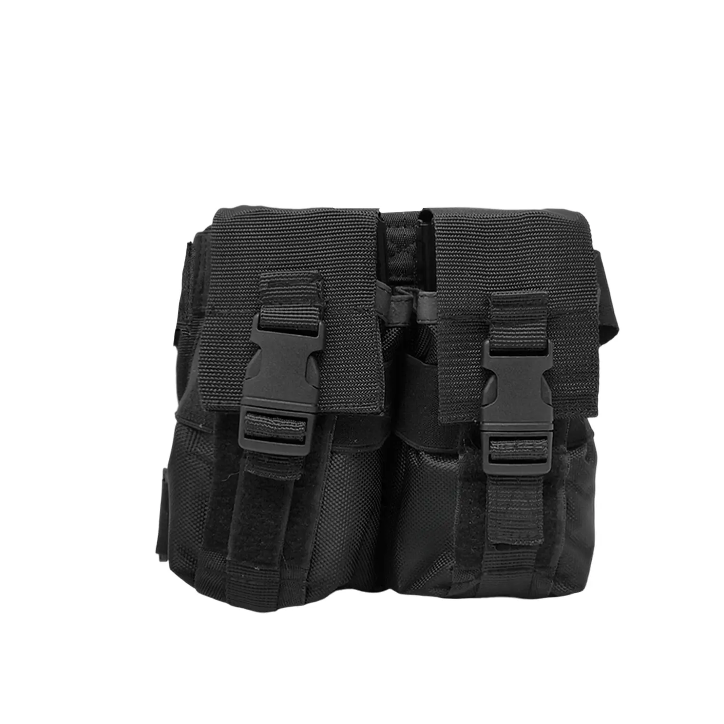 Porta Cargador Tactico Adhesivo Ligero Seguridad Con Tapa