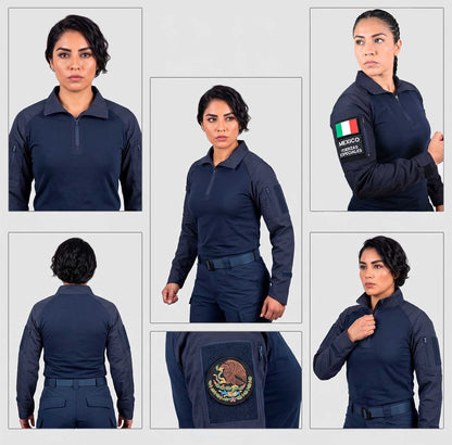 Playera Camisa Táctica Rápida De Combate Porta Parche Policial Residen Evil Militaría