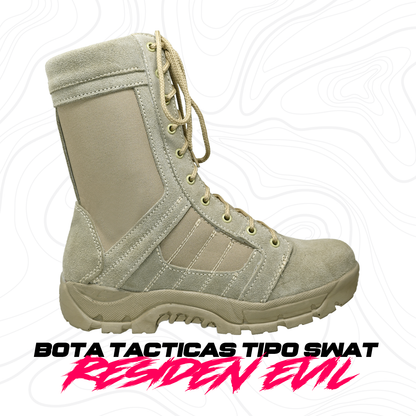 Botas Tipo Swat Kaki Táctica Militares