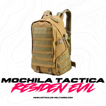 Mochila Tactica Coyote Sistema Molle Porta Laptop 24 Litros