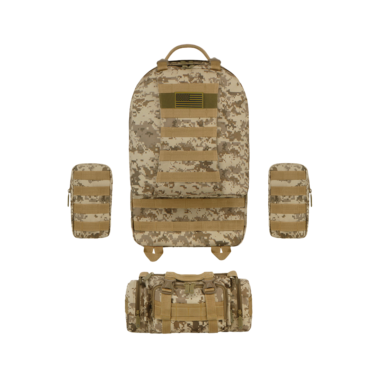 Mochila Táctica Impermeable 4 En 1 Molle Eastwest Rtc505