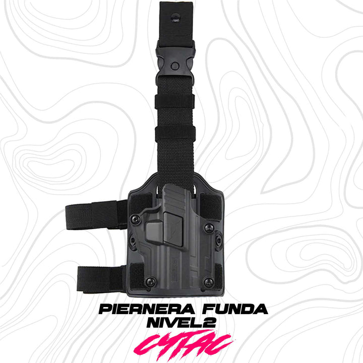 Piernera Táctica CYTAC de 3 Puntos con Funda Universal vendida por Articulos militares
Tanto la funda como la estructura de la piernera están fabricadas en polímero de alta resistencia, material reconocido por su durabilidad, ligereza