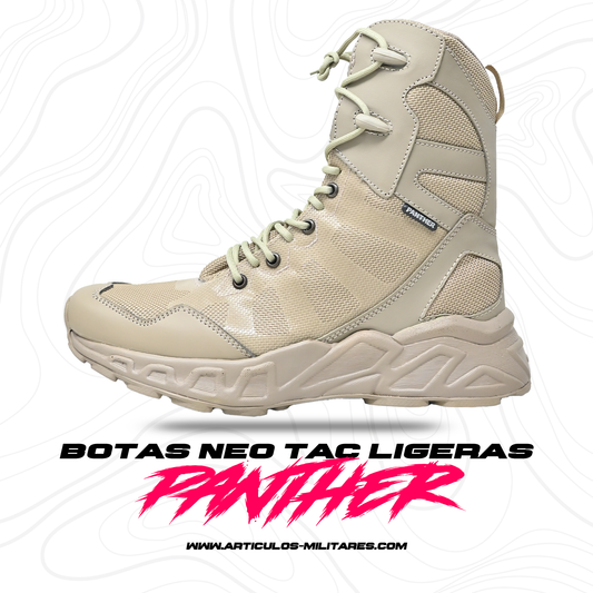 Botas Tácticas Caqui Militar Panther Antiderrapant Cierre