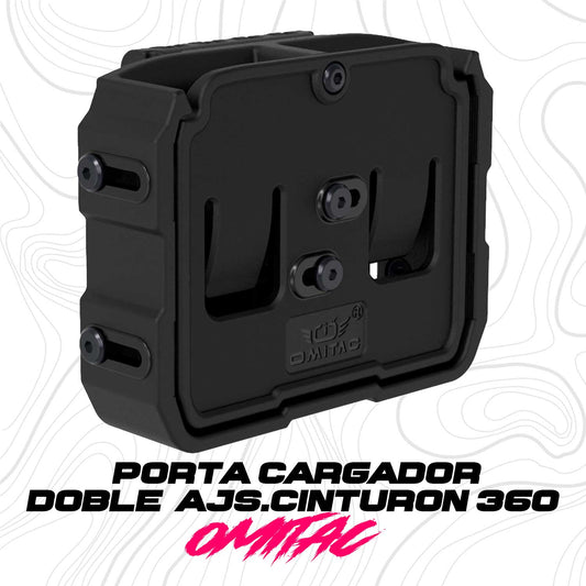 Porta Cargador Doble Universal Polimero Omitac Cinturon 360 Residen Evil Militaría