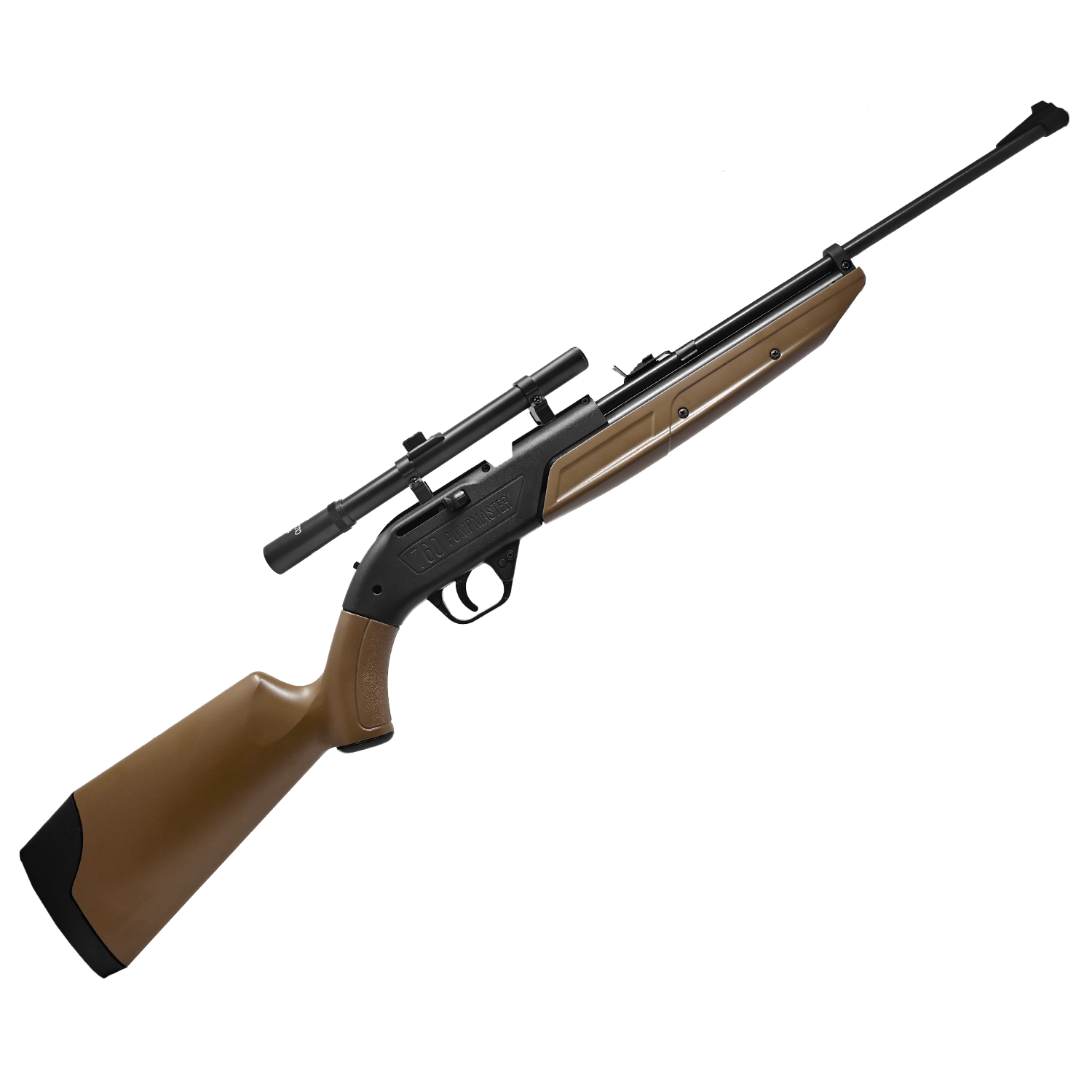 Rifle Bombeo 760 4.5mm Mira telescópica 4x10mm Crosman Pumpmaster