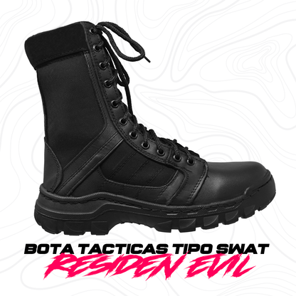Botas Tipo Swat Negra Táctica Ligera Comando Militar