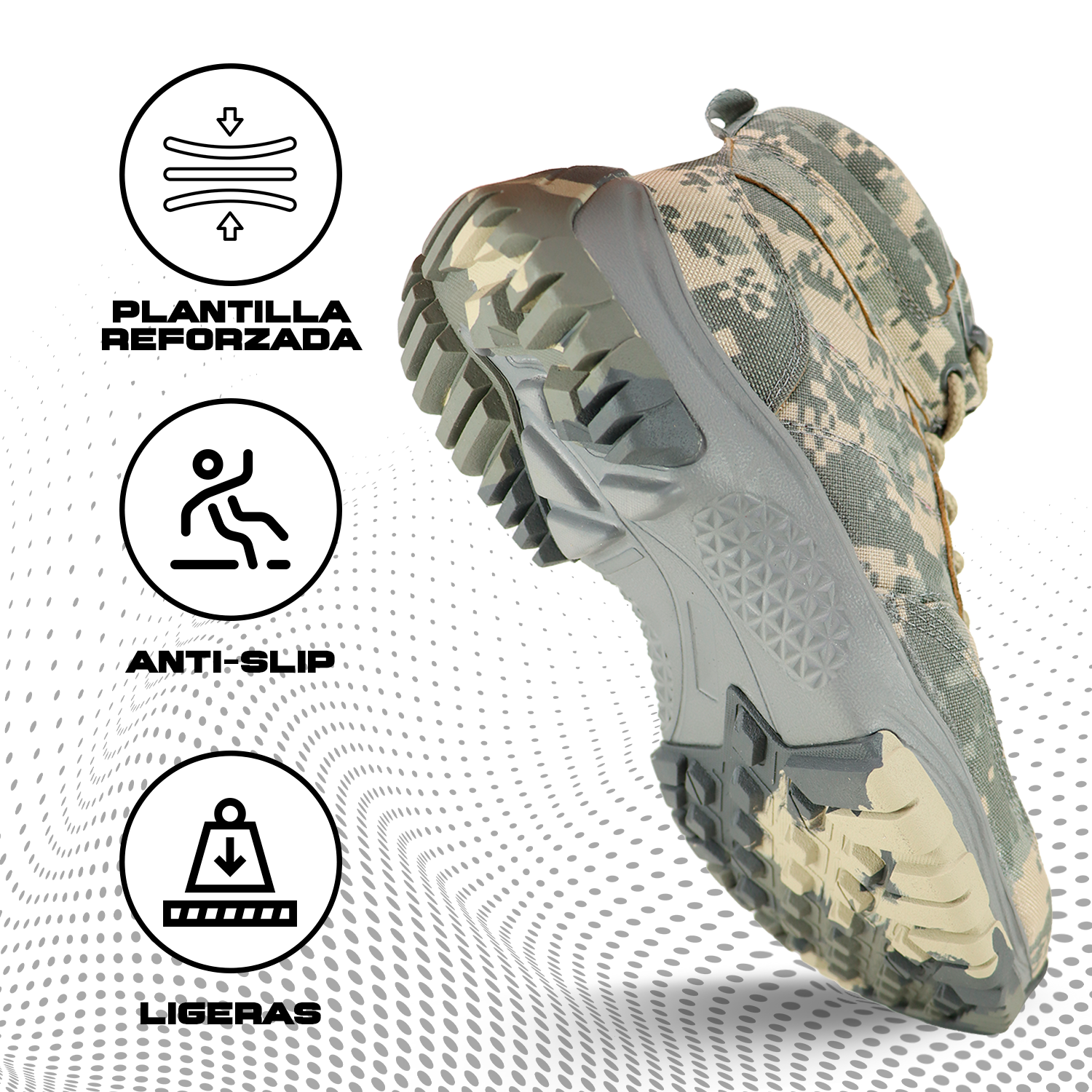 Botas Militares Digital ACU Stealth Airlight SK7