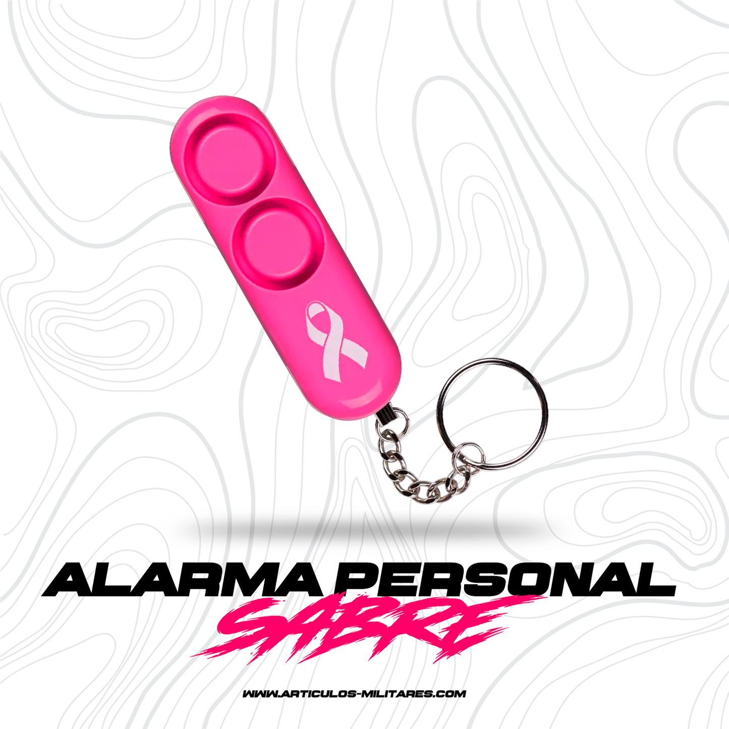 Alarma Personal De Pánico Multiusos Llavero Sabre