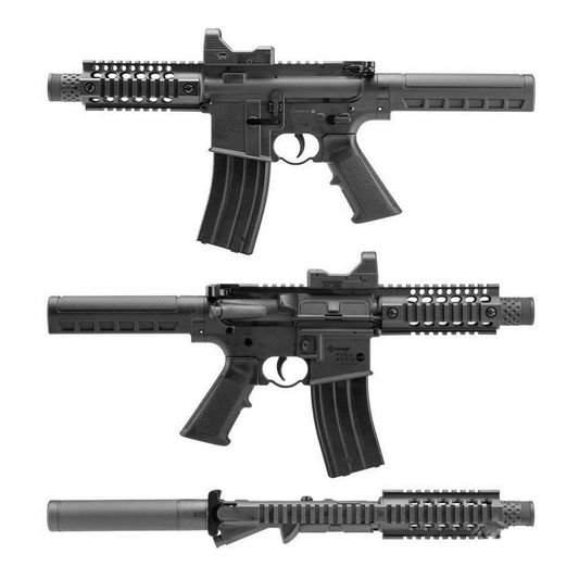 Rifle de Aire Full Auto A4-P Co2 Blowback .177 Cal Crosman
