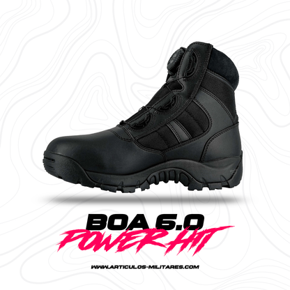 Botas Táctica Power Hit Sistema Boa System 6.0 Negra Power Hit
