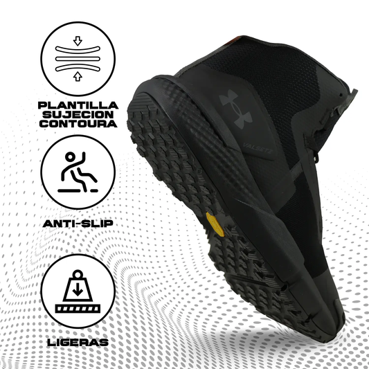 Botas Under Armour Charged Valzetz Mid Negras