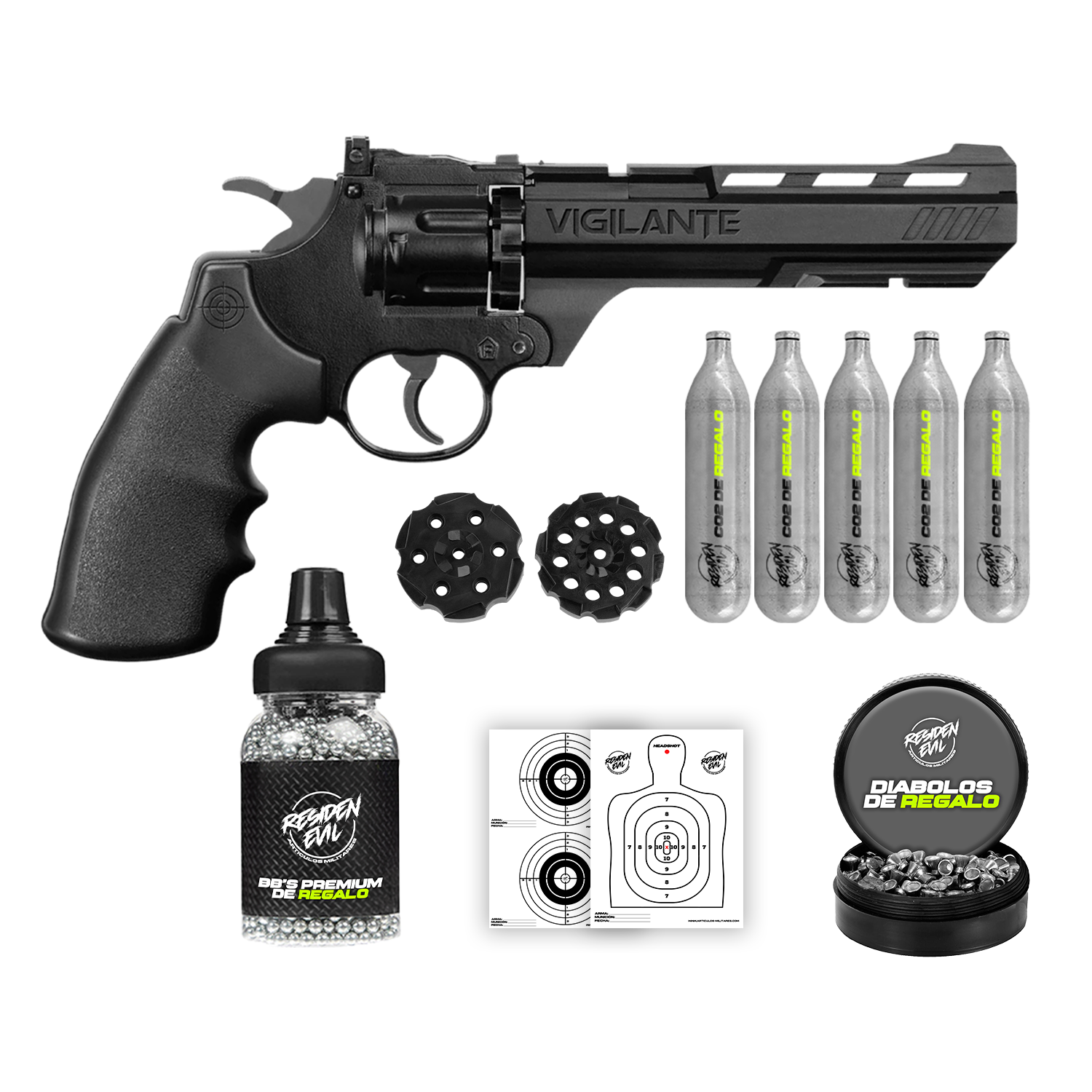 Pistola Revolver Vigilante KIT CROSMAN