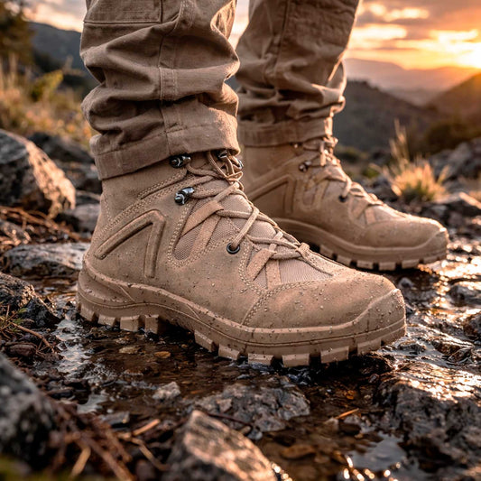 Botas OC TACTICAL 4054 SE MUTRA EL PRODUCTO CON FOTO ILUSTRATIVA EN UN ENTORNO URBANO 