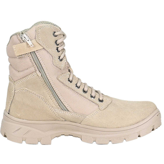 Botas OC TACTICAL 4274 botas tácticas negras con cierre lateral reforzado.