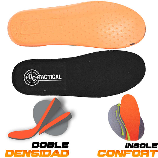 botas tácticas con plantilla cómoda tipo Insole Confort.