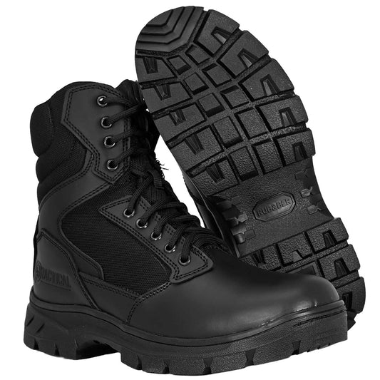 botas tácticas con materiales de alta resistencia y durabilidad.