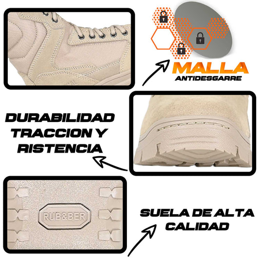 Botas OC TACTICAL 5534 botas tácticas con gran resistencia a la fricción y desgaste.