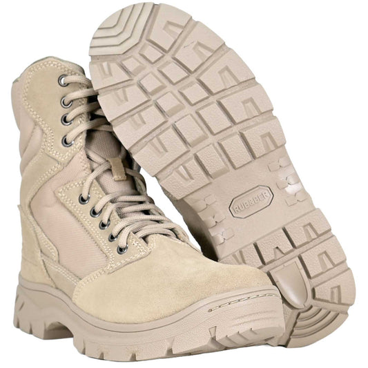 botas tácticas con materiales de alta resistencia y durabilidad.