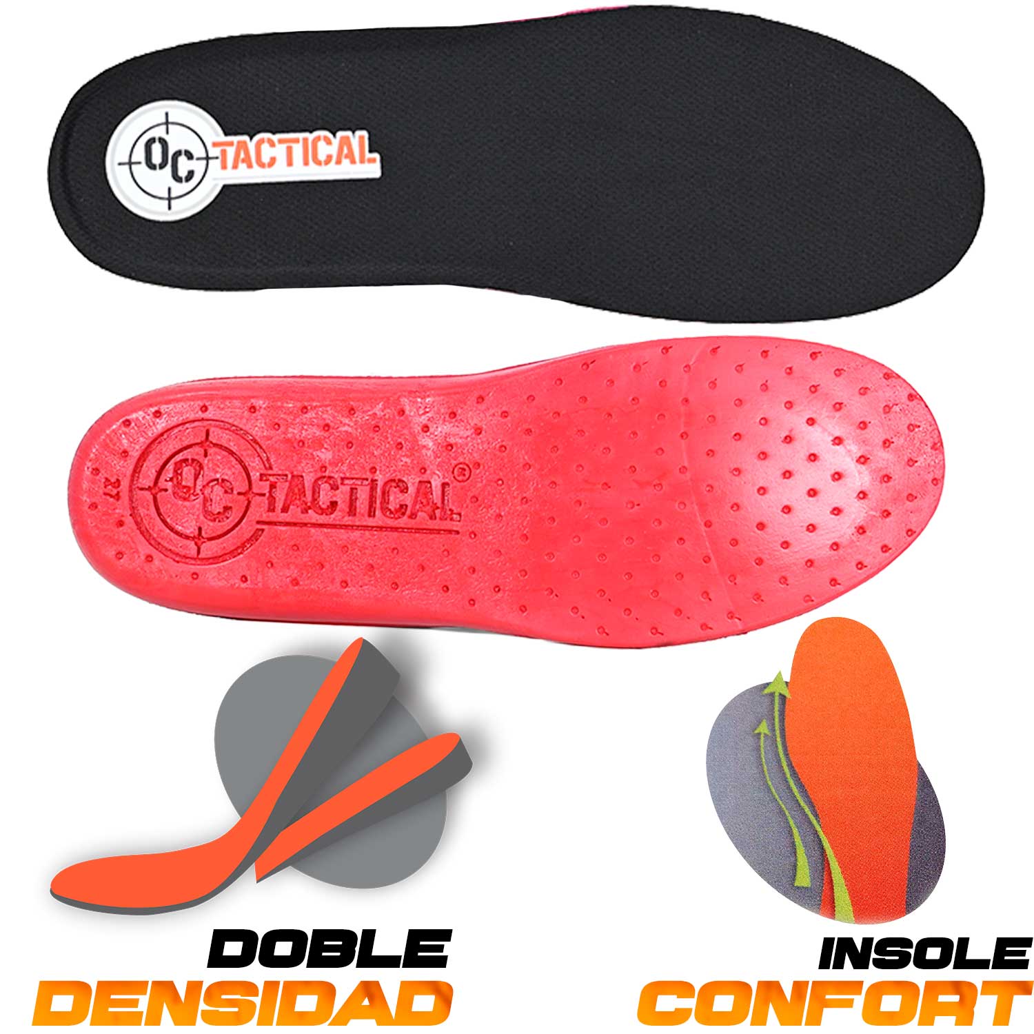 Botas OC TACTICAL 5534 botas tácticas con plantilla cómoda tipo Insole Confort.
