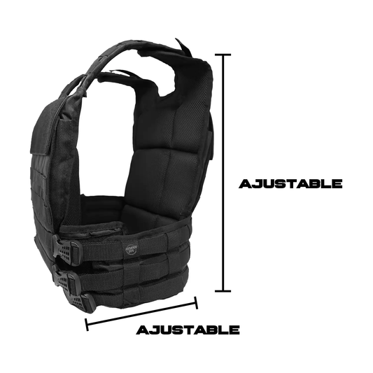 Chaleco Tactico Militar Porta Placa Ajustable con Sistema Molle