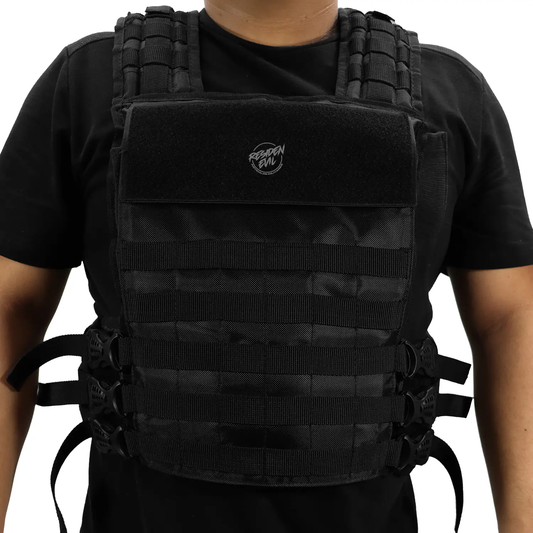 Chaleco Tactico Militar Porta Placa Ajustable con Sistema Molle