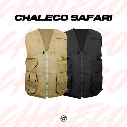 Chaleco Fotografo Safari De Tela Tactico