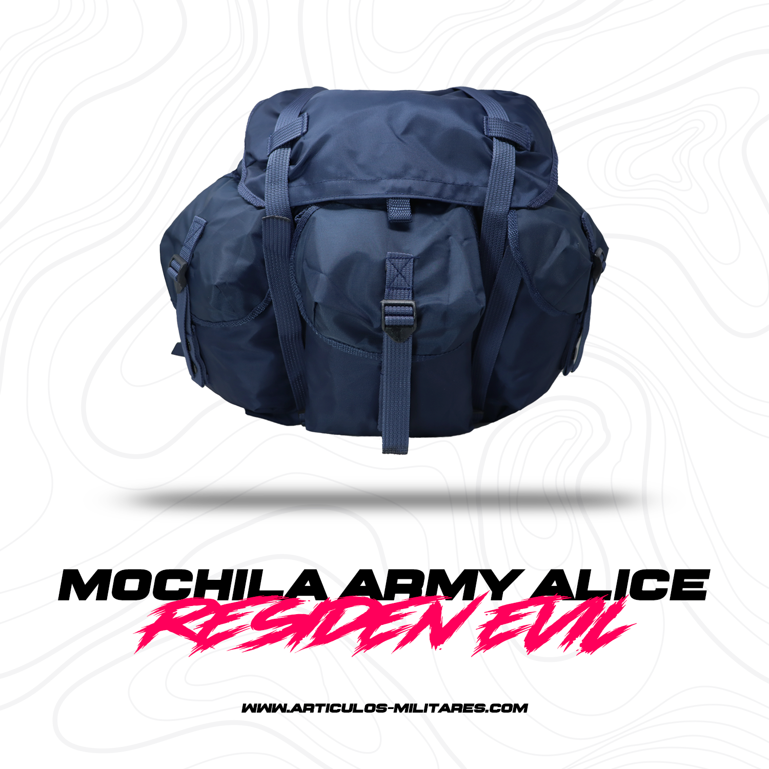 Mochila Tactica Army Alice Repelente Residen Evil