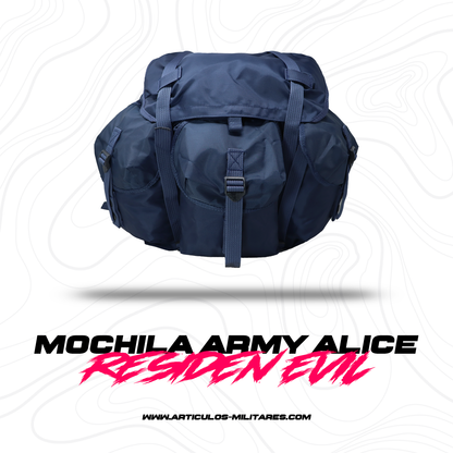 Mochila Tactica Army Alice Repelente Residen Evil Militaría