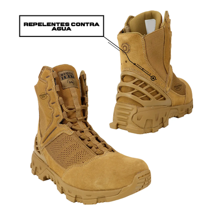 Botas Tácticas Alpha Freedom 8 Coyote (Largas) ORIGINAL SWAT SWAT ORIGINAL